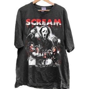 Scream Retro Halloween Tshirt Horror Movie Shirts Retro Spooky Season Shirt 1